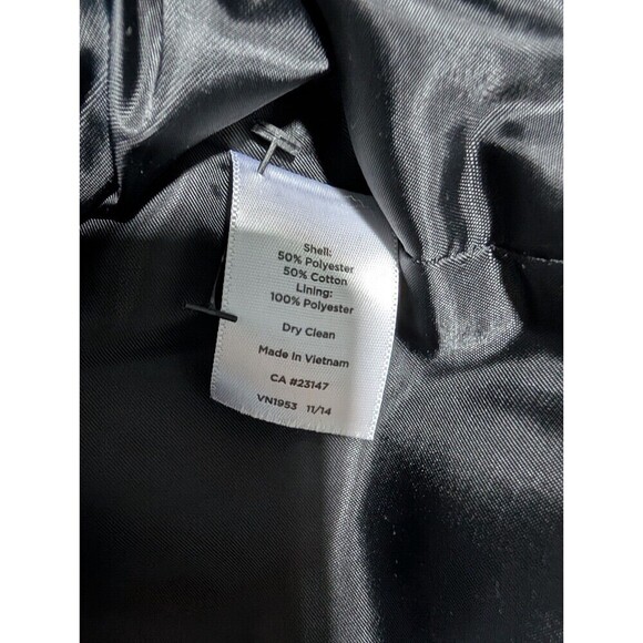 Talbots Cotton Blend Jacquard Jacket White Black Size 2 Petite - Picture 4 of 6